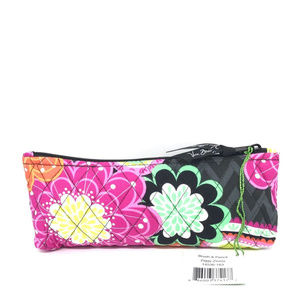 Vera Bradley Brush & Pencil Case in Ziggy Zinnia